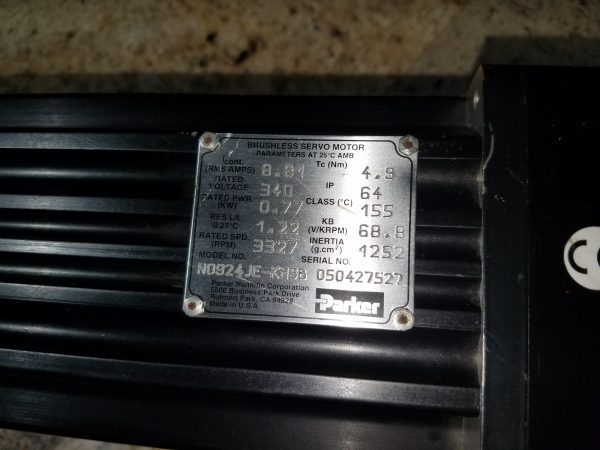 Parker Servo Motor N0924JE-KMSB [4260051] - Image 2